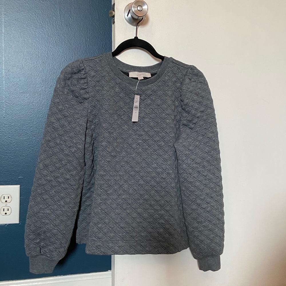 Loft Quilted Sweatshirt